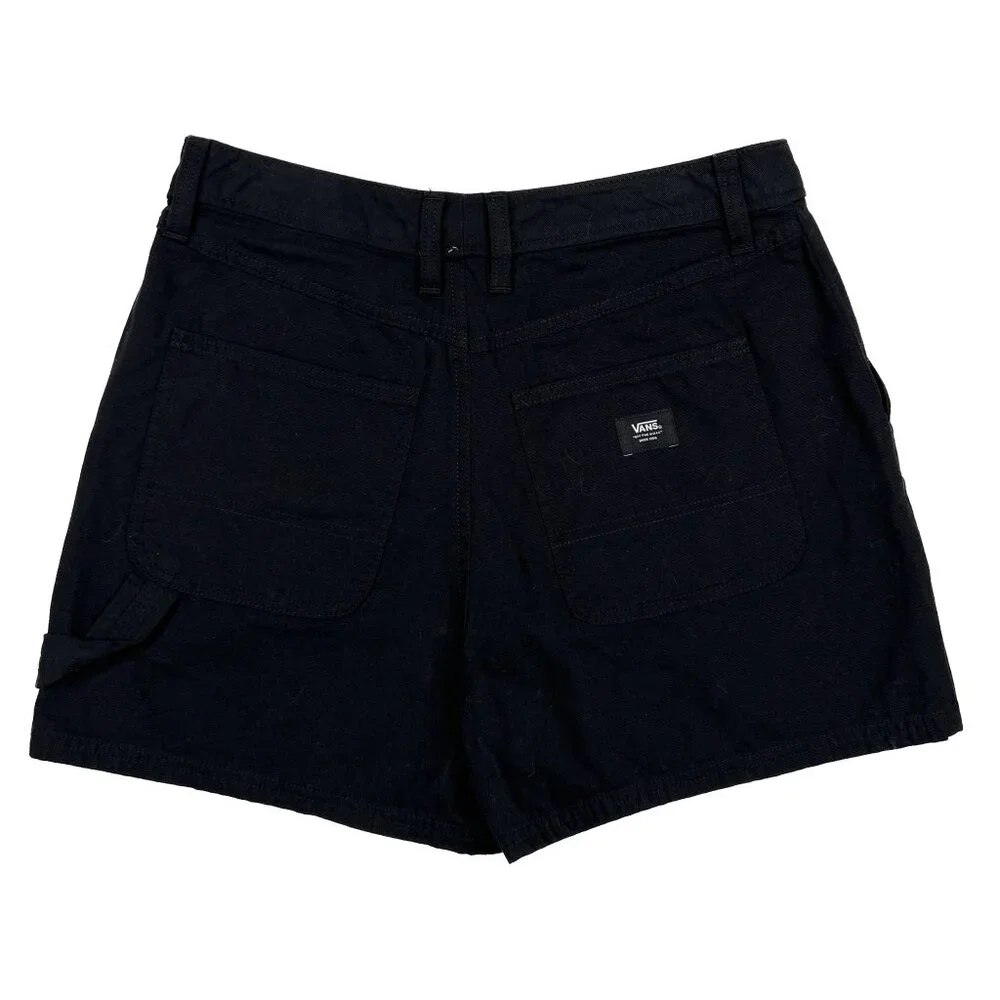 Vans Off the Wall Comber Shorts Black Chino‎ Cotton Button-Waist Size 28 - NWOT